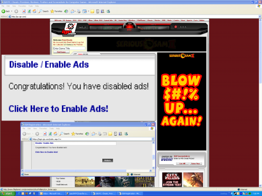 Ads don't look disabled to me...